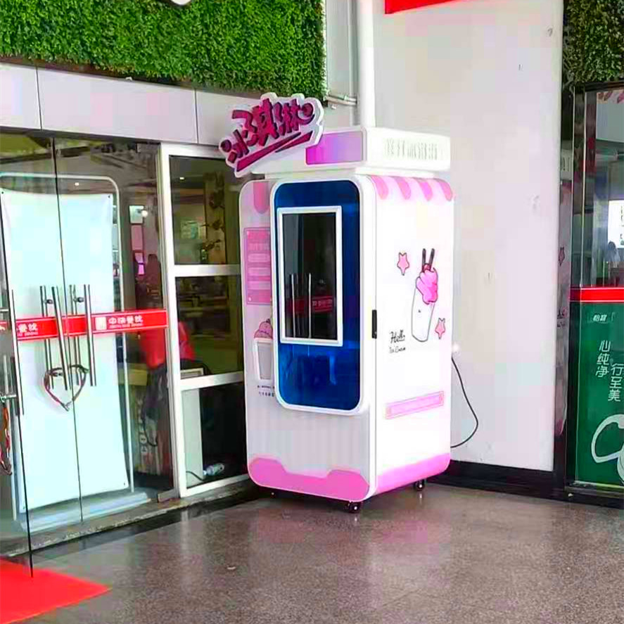 六加科技自助冰淇淋售賣機(jī)集制作,售賣,收款,攬